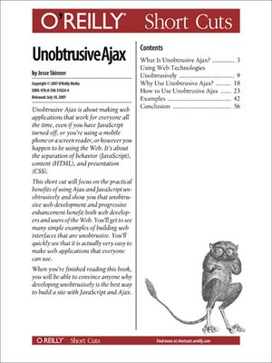 cover image of Unobtrusive Ajax